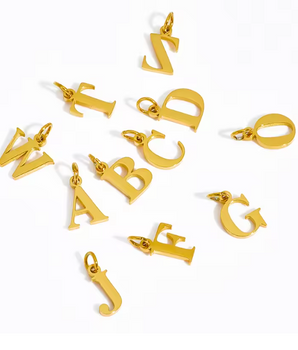 The Innital Letter Charms / 18K Gold Plated