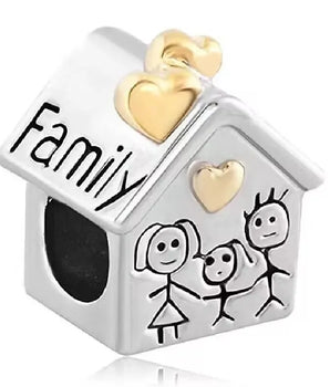 The Family House Charm / Alloy - Nina Kane Jewellery