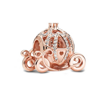 The Rose Gold Carriage Charm / Alloy - Nina Kane Jewellery