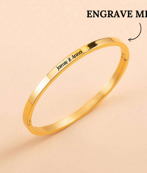 Alison Personalised Bangles / 18K Gold Plated