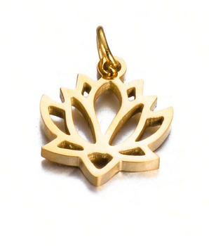 The Lotus Bloom Charms / Stainless Steel