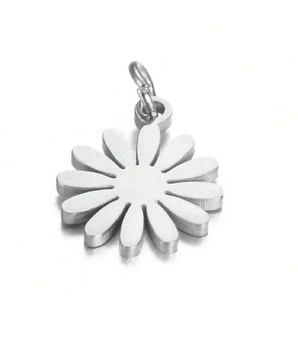 The Metal Daisy Charms / Stainless Steel