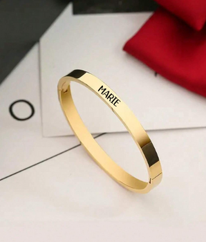 Alison Personalised Bangles / 18K Gold Plated