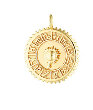 The Zodiac Wheel Charm / 18K Gold Plated