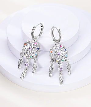 The Dreamcatcher Earrings / 925 Sterling Silver - Nina Kane Jewellery