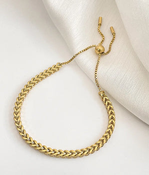 Delicate Cuban Link Bracelet / Stainless Steel - Nina Kane Jewellery