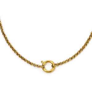 Seraphina Charm Lock Chain / 18K Gold Plated