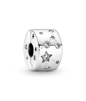 The Stars & Moon Round Charm / Alloy - Nina Kane Jewellery