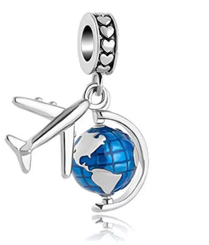 The World Traveler Charm / Alloy - Nina Kane Jewellery